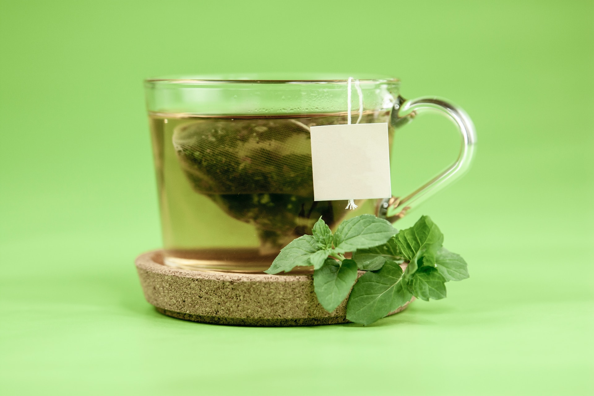 Green tea in mug