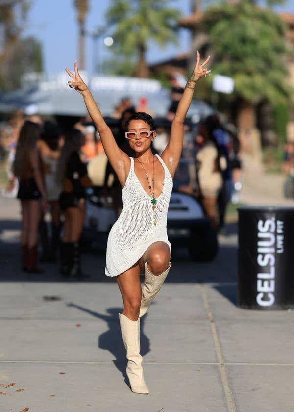 Crochet See-Through Dress