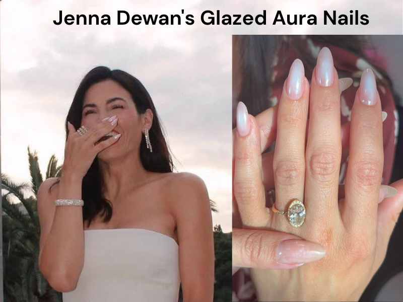 Jenna Dewan's Glazed Aura Nails