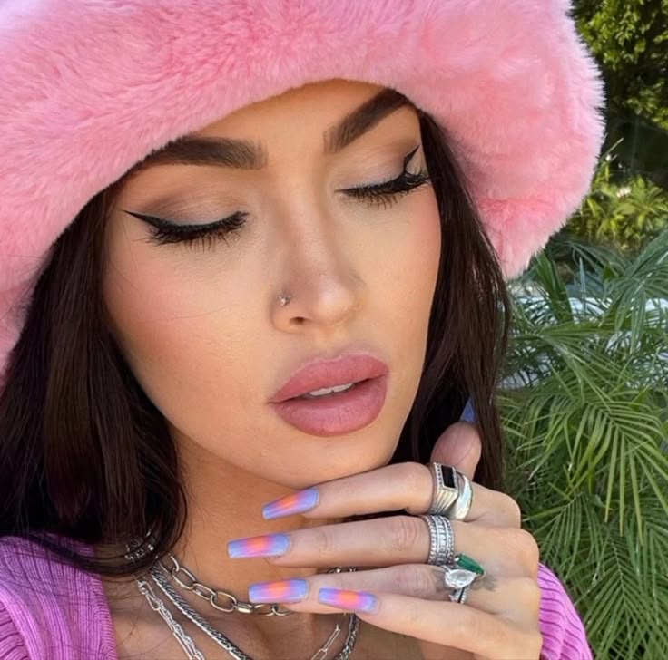 Megan Fox Aura Nails