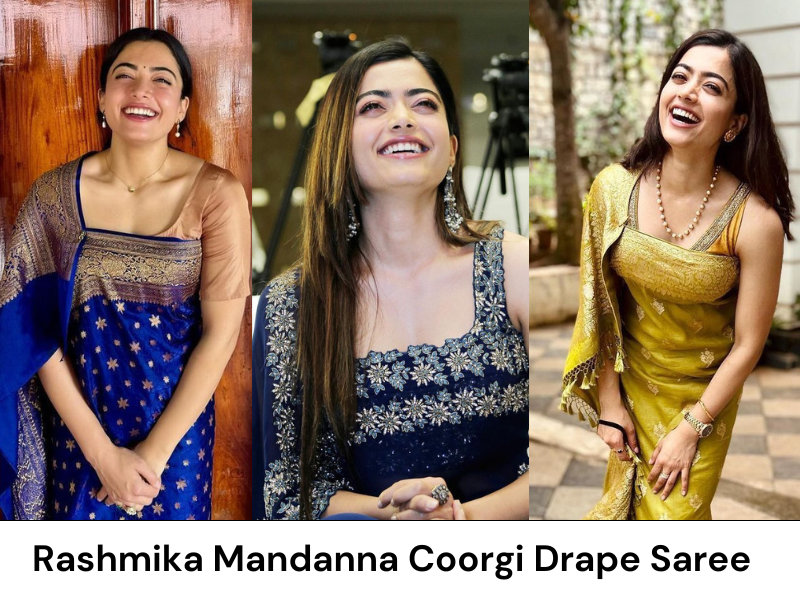Rashmika Coorgi Drape Saree
