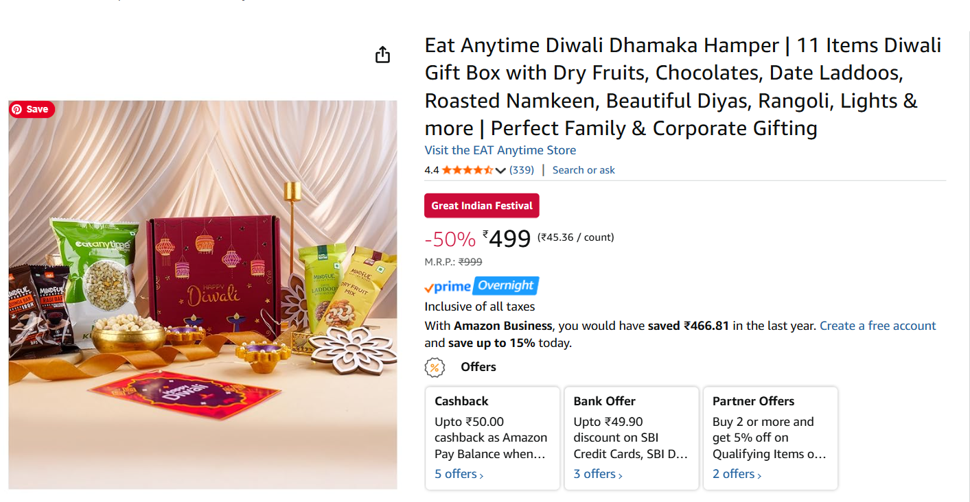 Eat Anytime Diwali Dhamaka Hamper