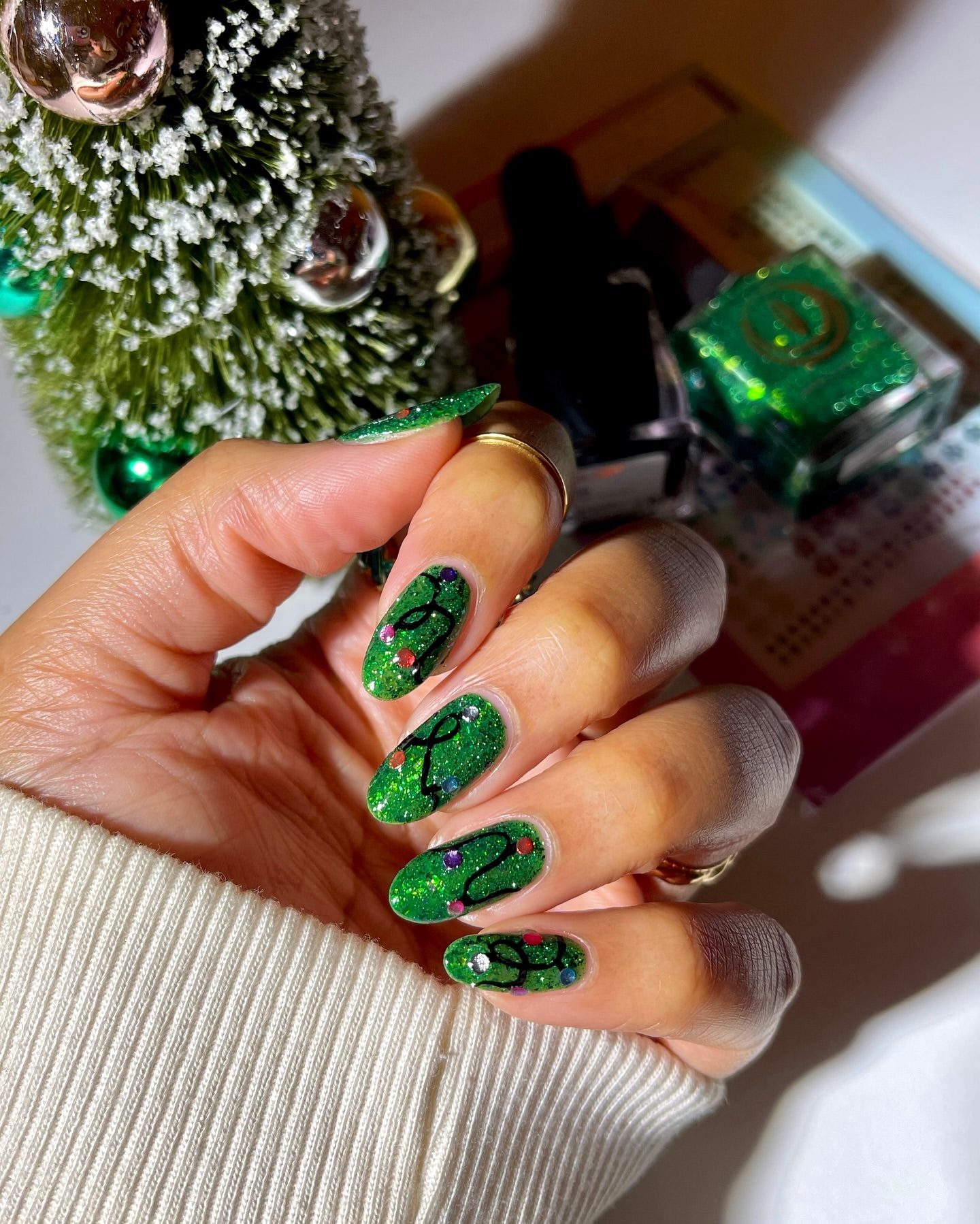 Green Lights Nails