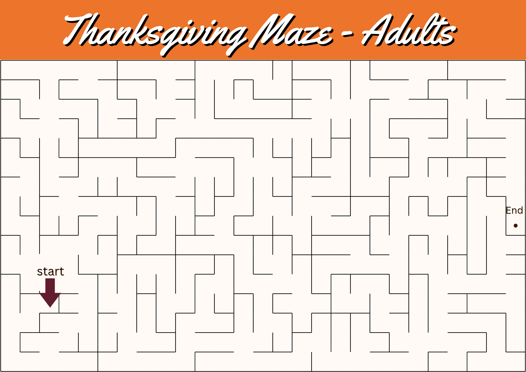 Maze Adults