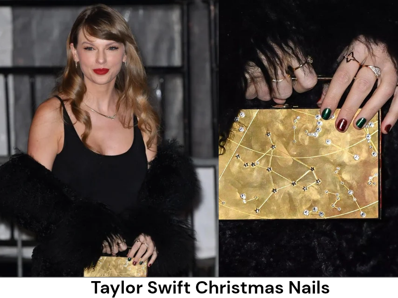Taylor Swift Christmas Nails