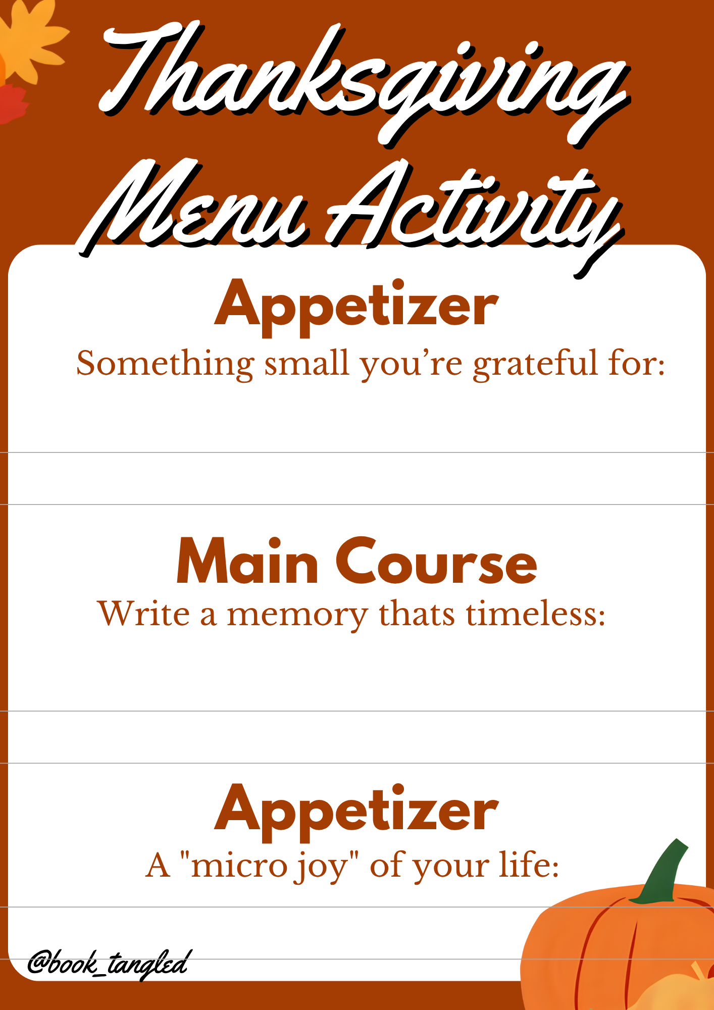 menu activity