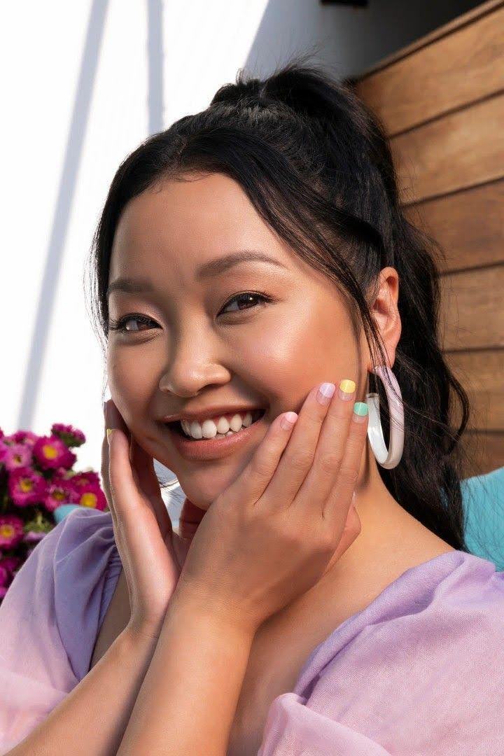 Pastel Half-Dipped Nails