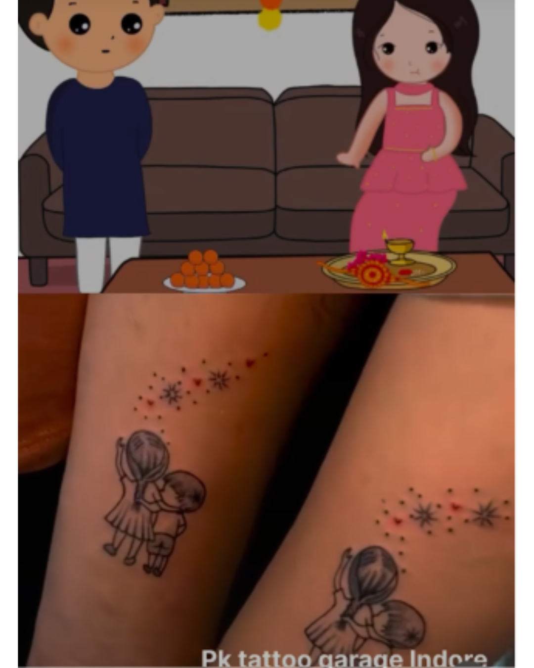 Cartoon Characte Tattoo