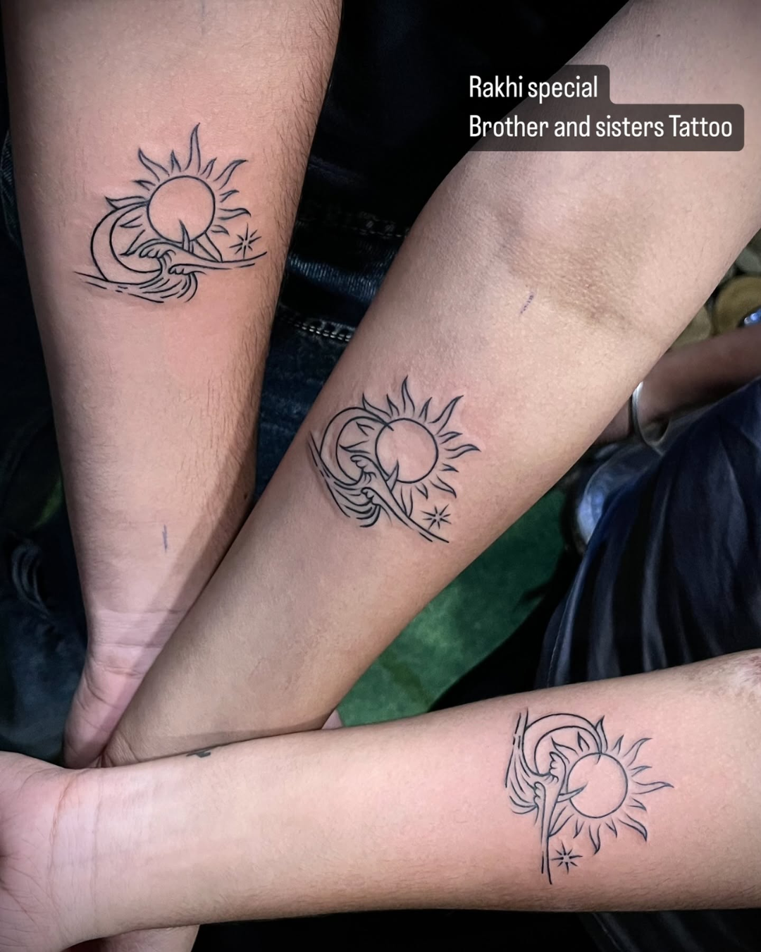 Sun and Waves tattoo